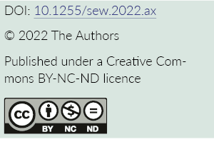 DOI: 10 1255 sew 2022 ax   2022 The Authors Published under a Creative Commons BY-NC-ND licence  