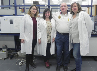 Photo of University of Valencia researchers Úrsula Escrivá, María Jesús Andrés, Vicent Andreu and Yolanda Picó