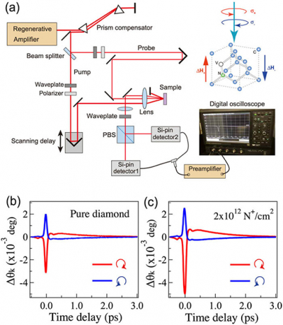 An optical setup for the transient Kerr rotation measurement