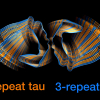 Drawing of the two types of tau protein